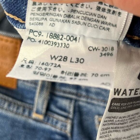 Levi's Premium Denim 721 High Rise Skinny in Rugged Indigo Size 28 - Picture 7 of 11